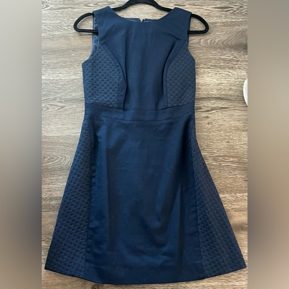 NWT J Crew Sleeveless Sheath Dress Navy Blue Size 2